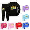 5671 Kinder Jungen Mädchen The Wiggles Bedruckte Haus-Schlafanzüge T-Shirt Hose Sets