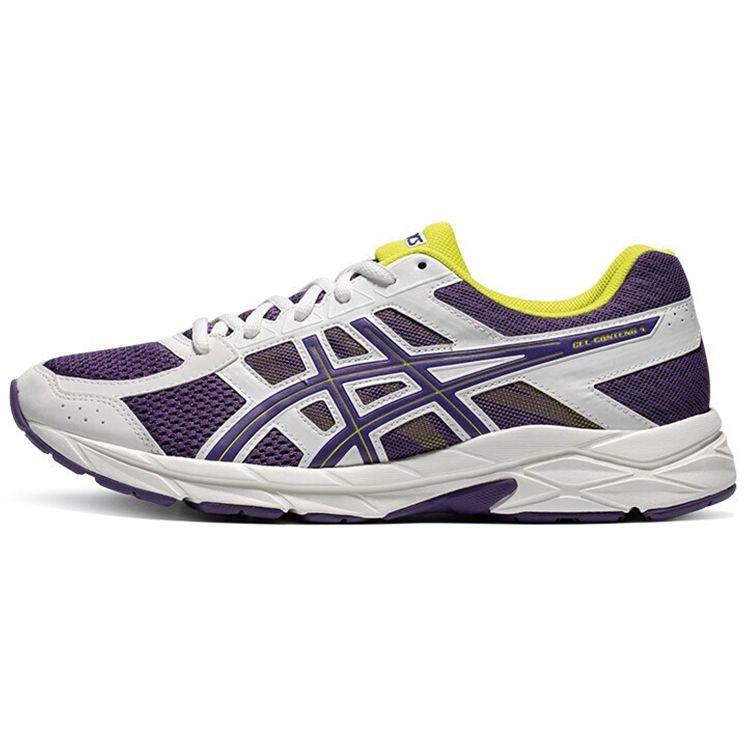 Asics Gel-Contend 4 Casual Comfortable Low-Top Running Shoes Men sneaker White Purple T8D4Q-500