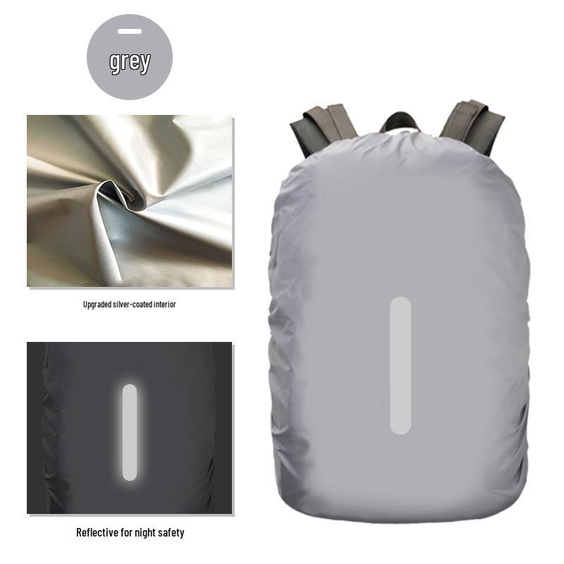 Reflektierende Wasserdichte Rucksack-Regenhülle - Schutz für Outdoor-Bergsteigen & Schultaschen.