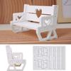 Love Bench Silicone Mold DIY Table Ornaments Splice Rocking Chair Crafts Making Kit Plaster Resin Molds Home Decor Art Gifts