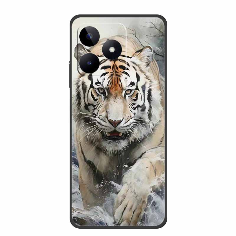 6.74" For Realme Note 50 Case Black Silicone Soft TPU Phone Cases Back Cover For Realme Note 50 Case Note50 Protective Coque Bag