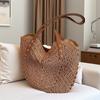 New Crochet Swallowtail Straw Woven Bag Hand-woven Seaside Vacation Style Beach Women's Tote