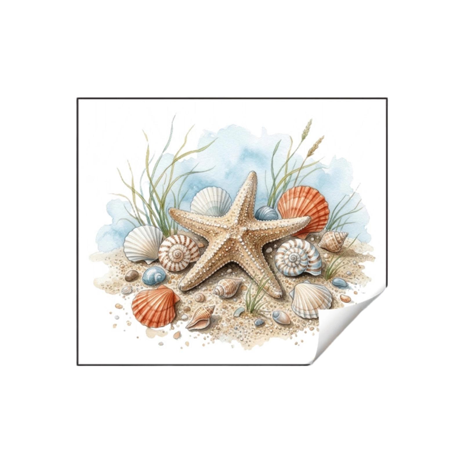 Акварельная Жизнь Спальня Ванная Туалет Туалет Наклейка Домашний Декор Наклейка на Стену One Size