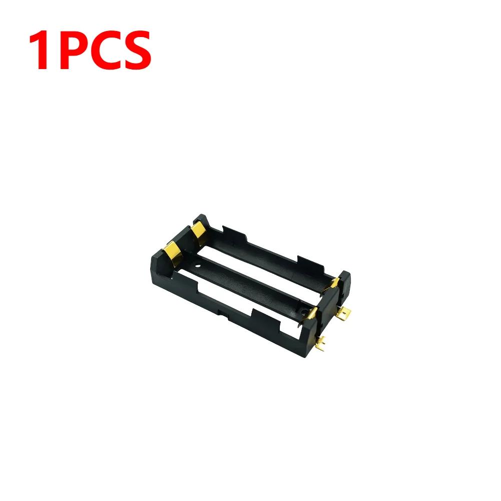 1-10pcs 18650 SMT Battery Holder 18650 SMD Battery Box With Bronze Pins Rechargeable Battery Holder Clip Storage Case Power Bank