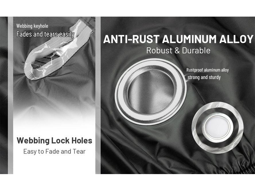 Motorcycle Cover: Thickened 210D Oxford Cloth, Rainproof, Sunproof, Dustproof, & Waterproof.