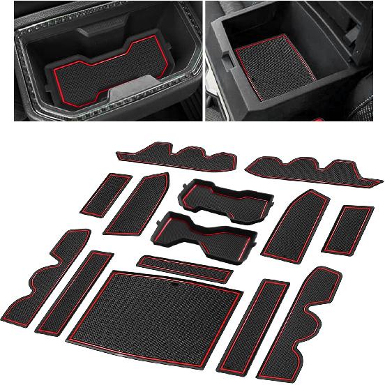 3D Cup Holder erts Coaster for Toyota Tacoma Accessories 2024 2025 2026 Siliconce Cup Coaster Mats Center Console Liner Non Slip Dustproof Protecror