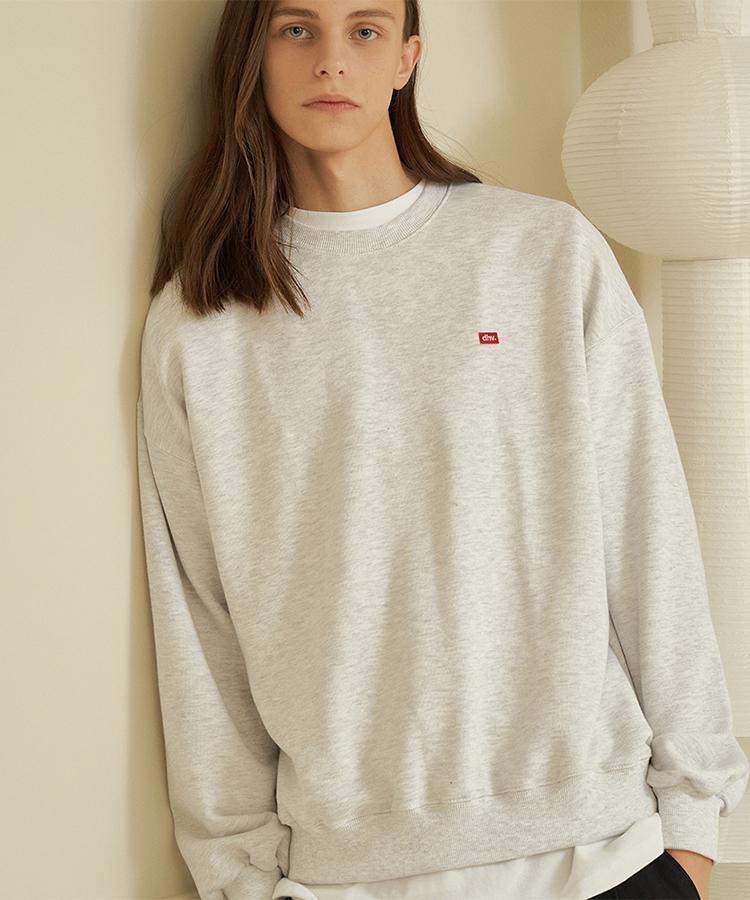 Свитшот Dehebe Essential Wappen [Белый меланж] White Melange/M