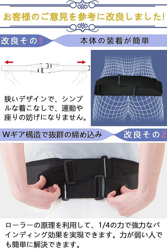 Lightweight Lumbar and Pelvic Support Belt for Lower Back Wide Type with Excellent Easy To Put On and Take Suitable for Nursing and Unisex Thin, Pain.