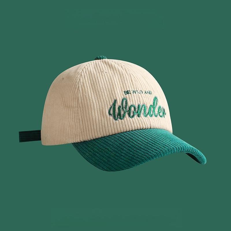 

Embroidery Colorblock Baseball Cap Inspirational Quote Dad Hat Hippie Style Cotton Unisex Adjustable Snapback Casual Fashion Cap Adjustable зелёный