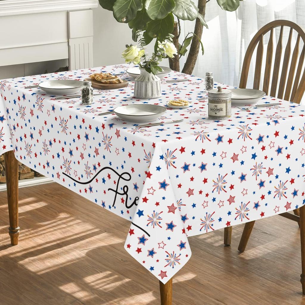 Independence Day Creative Tablecloth Home Festive Dining Table Coffee Table Dustproof Beautiful Decoration