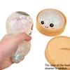 Kawaii Glitter Dumpling Squishy Bun Siopao Ball Toy With Box Stress Reliever Simulation Toy For Kids Party Favors