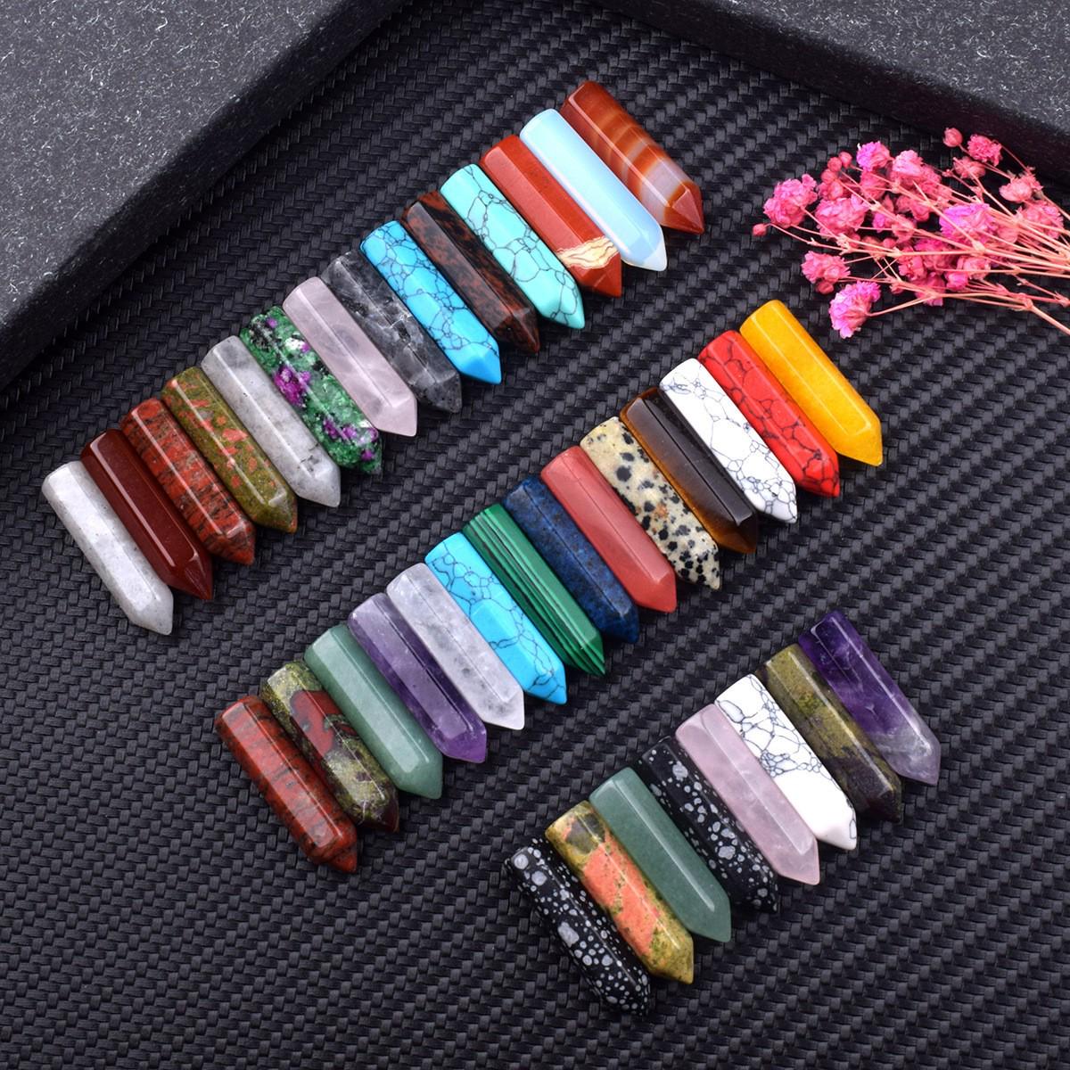 Набор из 12 натуральных хрустальных украшений с подарочной открыткой