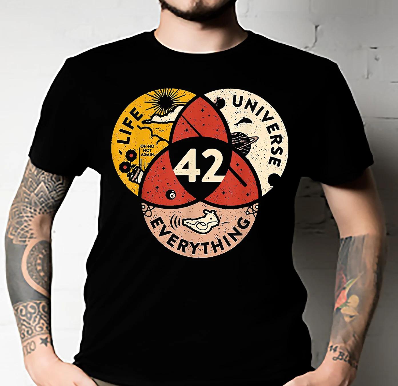 Men s and Women s T-shirts 42 Answer to Life Universe and Everything Classic XXXXL