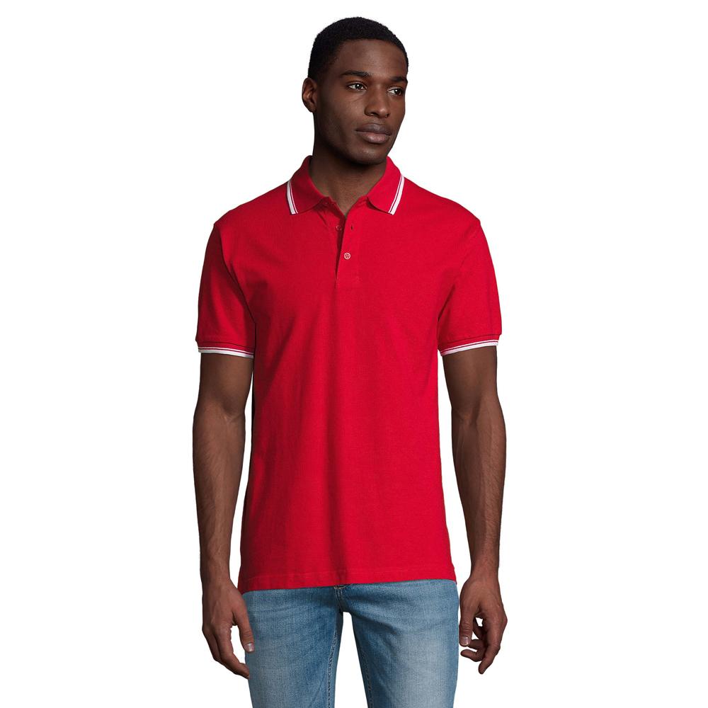 SOLS Mens Practice Contrast Polo Shirt