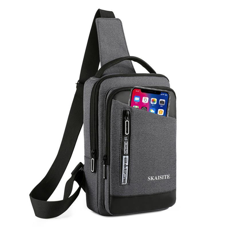 

Сумка через плечо Мужская сумка-мессенджер Модный бренд Нагрудная сумка Мужская сумка 2024 Новое поступление Тренд Передний Маленький Повседневный Рюкзак Модная мужская сумка [Minimalist 9010] dark gray