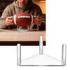 2pcs Shatterproof Acrylic Sports Trophies Display Rack with Nonslip Base Sports Decors Shelf for Collectibles Storage