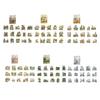 Retro Town Landscape Decorative Sticker Waterproof PET Sticker For Scrapbooking Journbal Photo Album Laptop Decoration