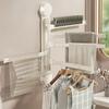Practical Suction Mounted Towel Rack with Double Rotating Rack Portable for Renters and Wall Friendly Homes Hanging