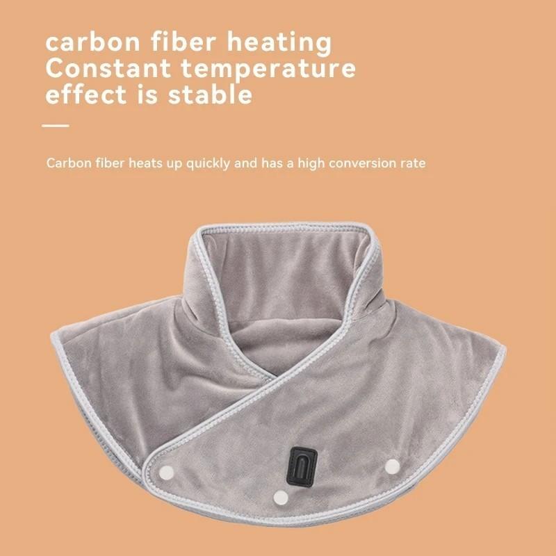 Electric Heating shoulder Neck Pad Massager Portable Cervical Brace Wrap Thermal Compress Relieve Pain & Fatigue Back Brace Tool