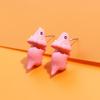 Shark Pig Temperament Women Jewelry Korean  Earrings Cartoon Stud Earrings 3D Animal Bite Earring