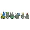 12Pcs/Set Anime Totoro Resin Models Miniature Dollhouse Bonsai Scenery Decor