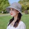 Spring and Summer Hat Women's Basin Hat Button Bow Bucket Hat Versatile Big Brim Sun Hat