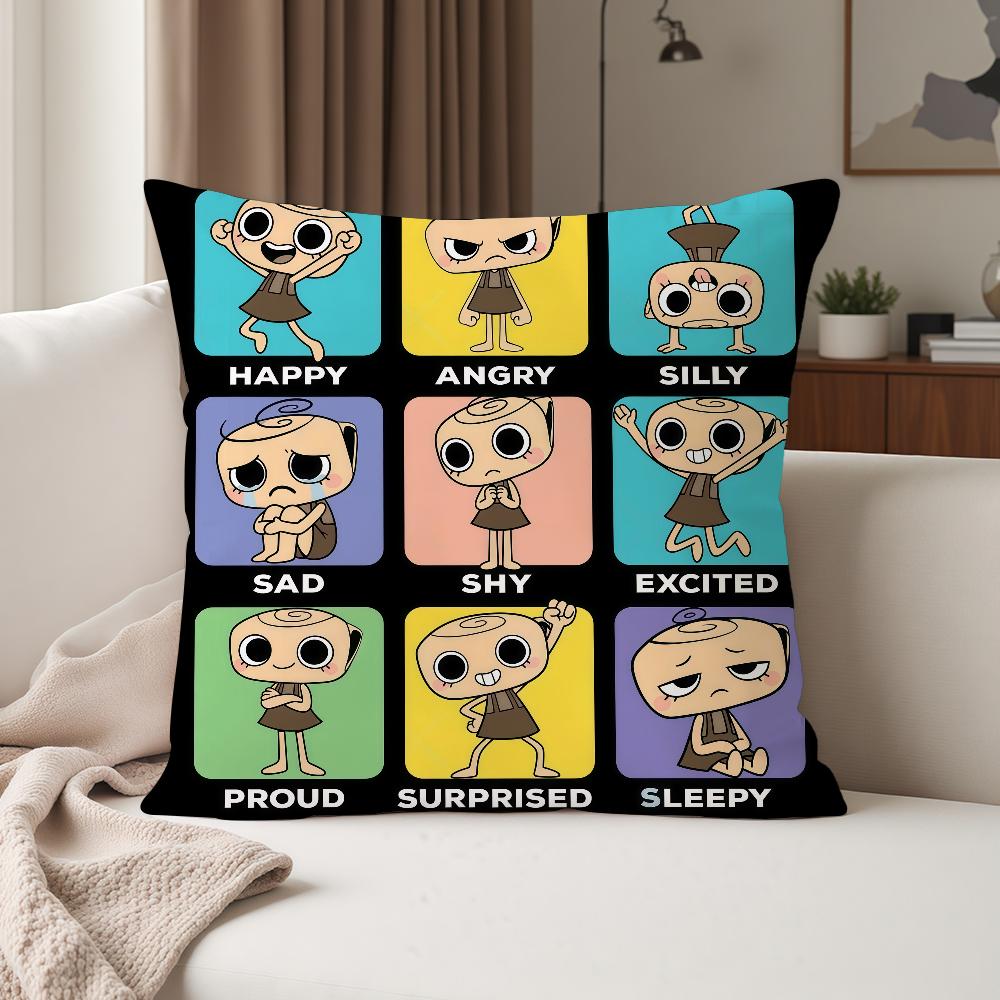 Мультяшная Милая Наволочка D-Dandys W-World Подходит Для Спален Гостиных Автомобилей Домашнего Декора 12x12Inch