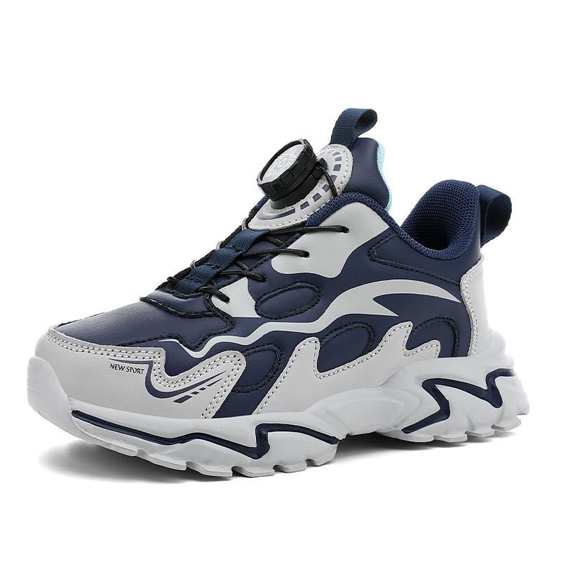 Boys Winter Warm Running Shoes With Fleece Lining Lightweight Anti-Slip Sports Sneakers Kids 4-16 Years