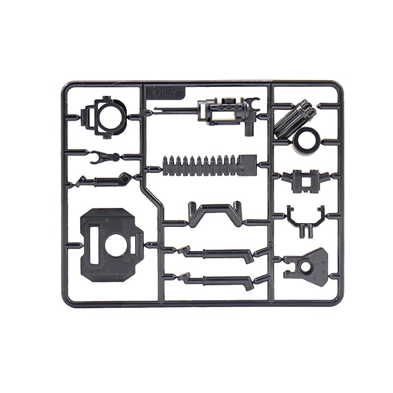Military Weapon Gatling Gun Germany War 2 Solider Toys For Kids Building Blocks K7059 Pieces DIY Mini Models Militaries Gifts
