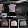 Car Headrest Cover Dustproof Cover Front Seat Head Rests Interior Accessories For Toyota GR Sport Gazoo Racing Yaris 86 Corolla