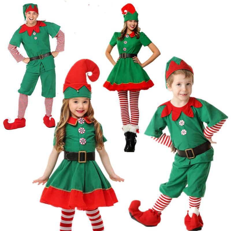 Hoher Standard Jungen Hoher Standard Mädchen Erstklassige Weihnachten Premium-Qualität Weihnachtsmann Premium-Qualität Knecht Ruprecht Spitzenqualität Kostüm Hoher Standard Grün