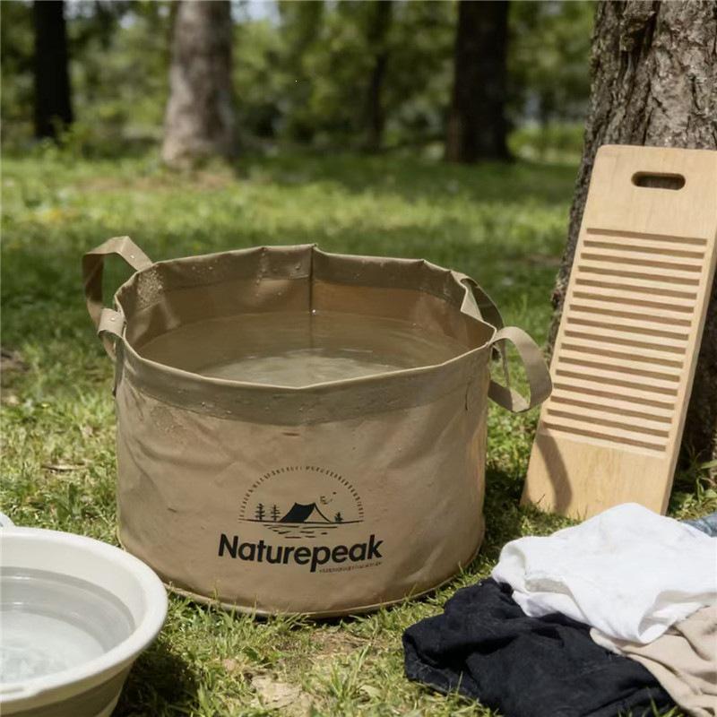 Bacia Portátil Dobrável para Acampamento: Ideal para Lavar Vegetais, Rosto, Dentes, Roupas e Mais - Balde de Água de Grande Capacidade
