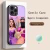 Hot Singer Morad Pattern Design Phone Case For iPhone 16 15 14 13 12 11 Plus Pro Max  High-end Luxury Magsafe Sheepskin