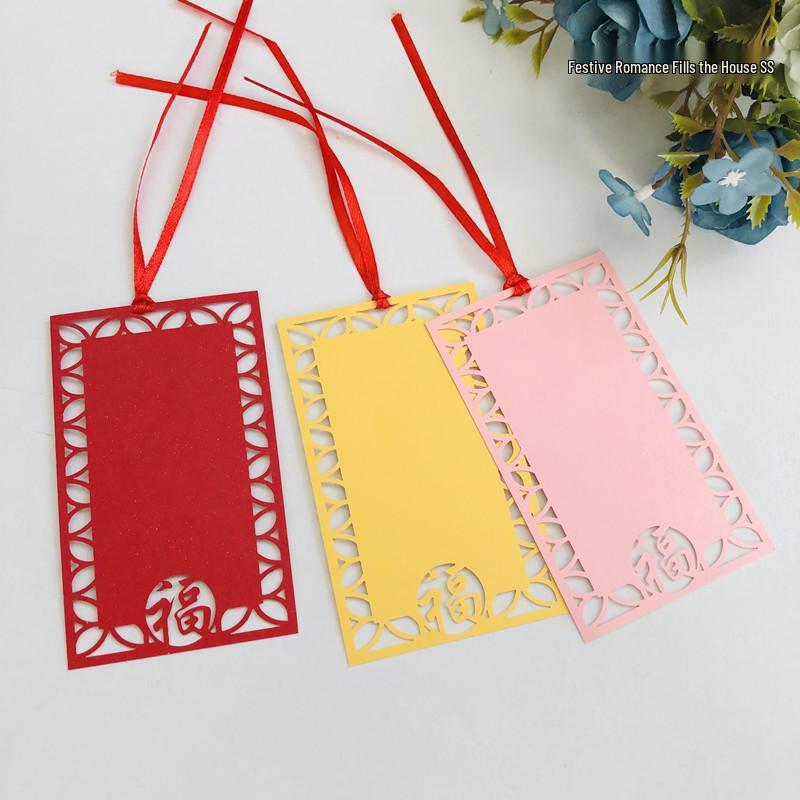 50 Handwritten Blessing Cards: DIY Wish Tags for Mid-Autumn Festival