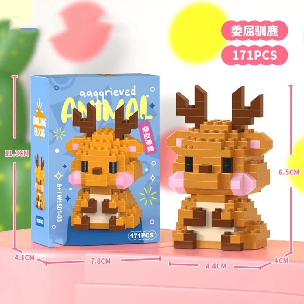 Adults Animals Micro Particle Building Blocks Toy for Children 6 to 12 Years Old Boy Birthday Gift Dog Cat Mini Bricks Girl Toys