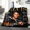 Elvis Returns Flannel Blanket Super Soft Warm Cozy Blanket for Sofa Bed Office Travel All‑Season Home Decor Gift