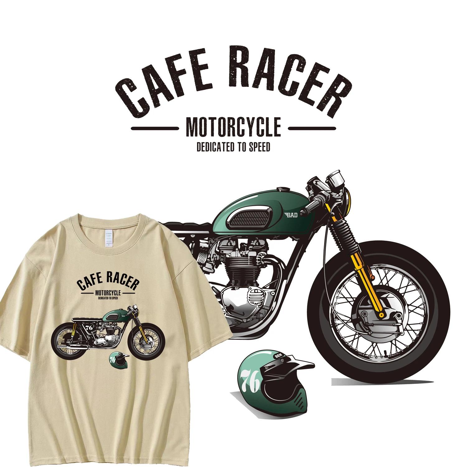 

Мужская футболка с принтом мотоцикла, футболка в стиле хип-хоп, уличный стиль, винтажная футболка, хлопок, ретро-мотоцикл, футболка больших размеров XXXXXL малиновый