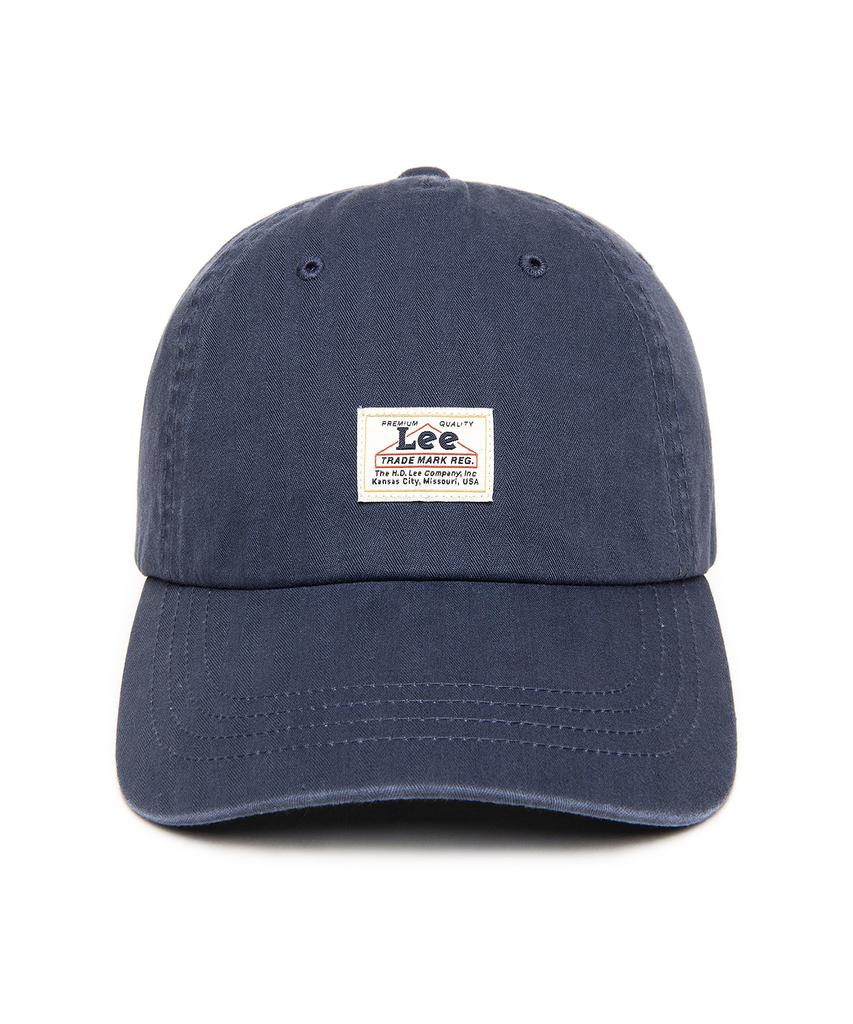 LEE Herringbone House Label Half-Curve Ball Cap Purple