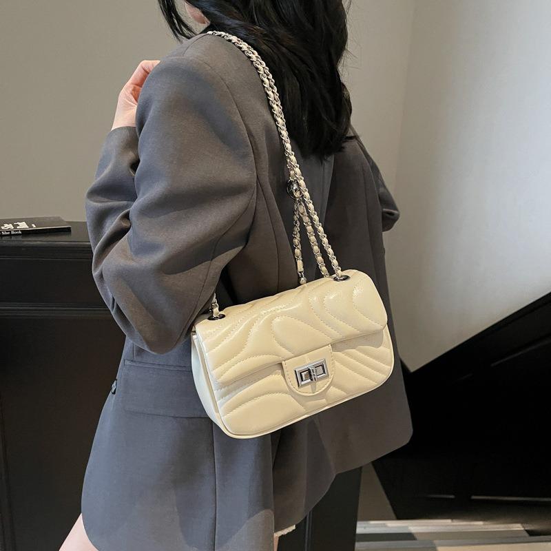 Summer Small Bag Women's New Trendy Versatile Chain Messenger Bag High-end Shoulder Small Square Bag