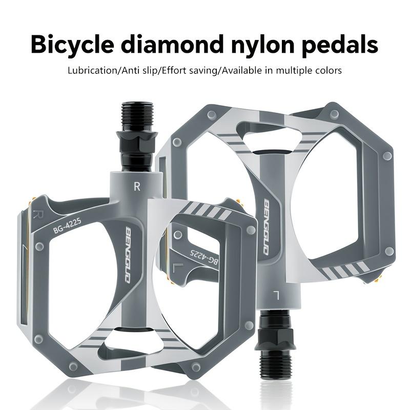 

Bicycle Pedals Compatible for, Mountain, - Ultra-Light Nylon Wide Anti-Slip Platform with Dual DU Ball Bearings,Suitable for Cycling Gear, Outdoor