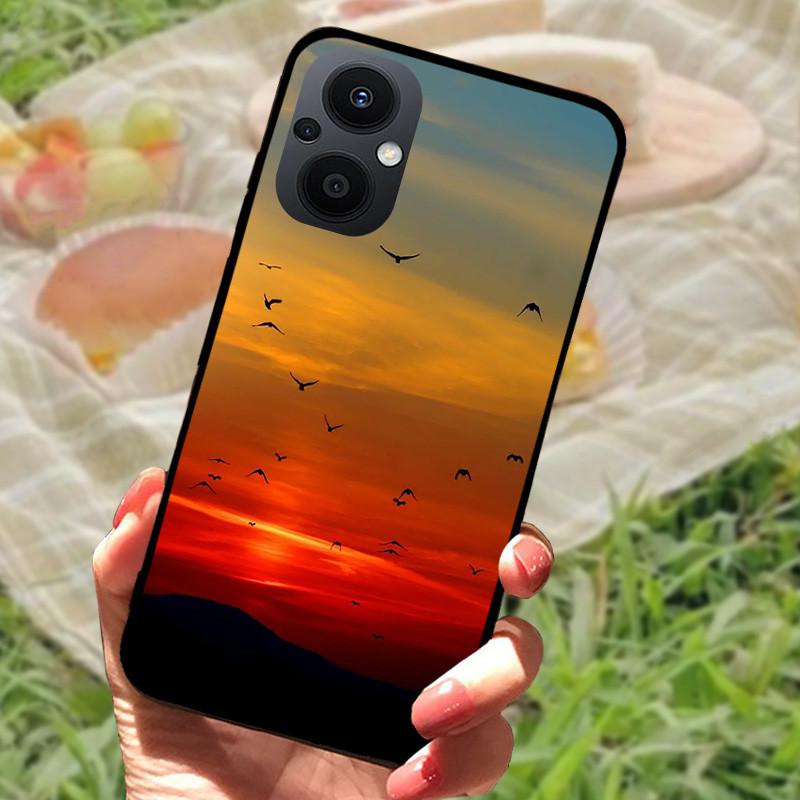Case For OPPO Reno 7 8 Lite 5G Covers Soft Silicon Lion Wolf TPU Phone Cover for Oppo Reno7 Z 5G Reno 7Z 7Lite Cases Cool Marble