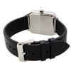 Casio CASIO Standard Moon Phase Analog Men's Watch MTP-M305L-7AV Black Leather Band Silver Overseas Model