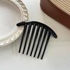 French U-Shaped Hairpin With Meatball Head Comb Modern Simple Seven Toothed Hairpin Versatile Comb