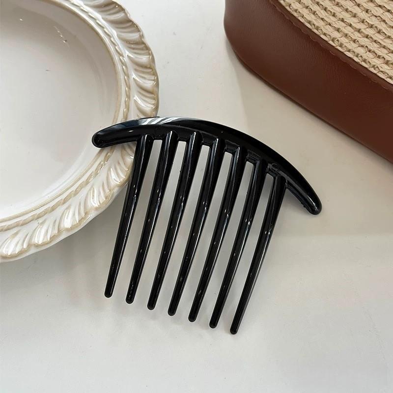 French U-Shaped Hairpin With Meatball Head Comb Modern Simple Seven Toothed Hairpin Versatile Comb