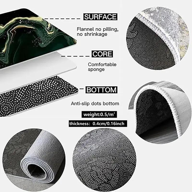 Non-Slip Carpet for Bathroom, Kitchen & Corridor, Music Theme, Piano Keyboard Pattern, Durable Stain Resistant Decorative Floor