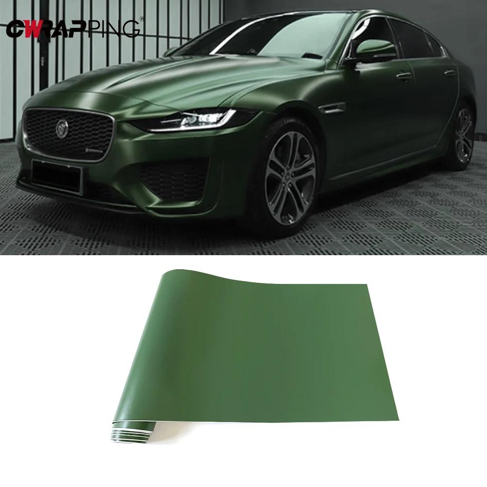 Car Matte Army Green Film Waterproof PVC Universal Decoration Stickers for Auto Motorcycle Body Styling Wrap Films DIY Decor