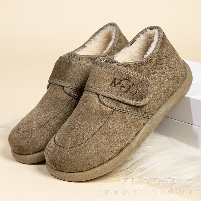 

Хлопковая обувь женская на липучке теплая женская обувь модные универсальные хлопковые ботинки с набивным утолщением зимние ботинки мягкая подошва удобные короткие ботинки 41 хаки