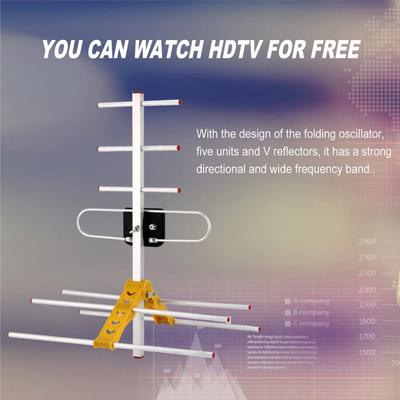 Hot Outdoor TV Antenna LAN-HD8E For DVBT2 HDTV ISDBT ATSC HD Digital High Gain Strong Signal TV Antenna Wholesale Dropshipping