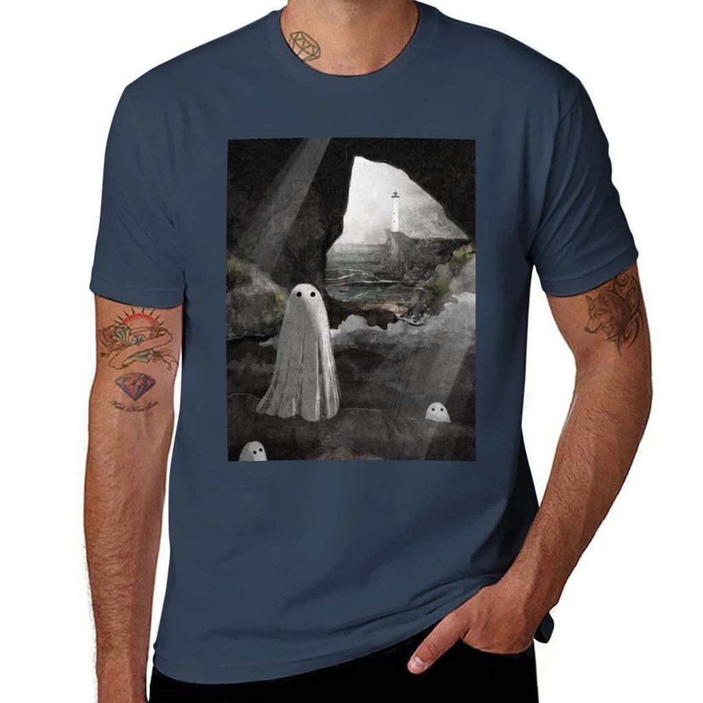 The Caves Are Haunted Tshirt Sports Casual Short Sleeve Cotton Tee