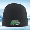 Green Classic Car Small Front Design Men Women Unisex Knitted Hat Beanie Pullover Cap Winter Thermal Warm Christmas Outdoor Cycl